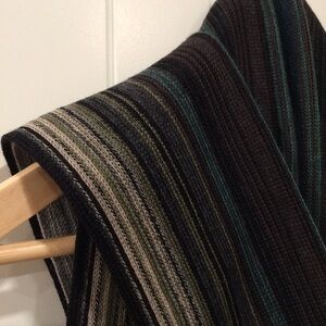 London Fog 100% Wool Scarf | Multi Stripe